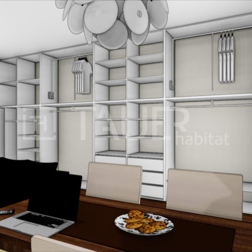 Vizualizace skříně od TAUER habitat 25