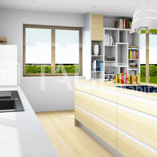 Vizualizace kuchyně od TAUER habitat 5