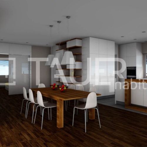 Vizualizace jídelny od TAUER habitat 59