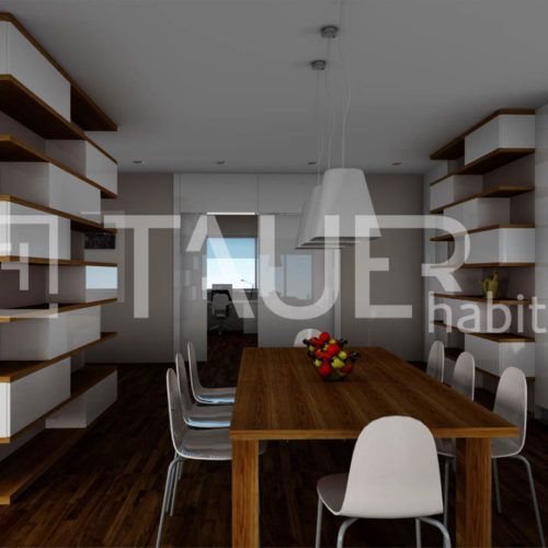 Vizualizace jídelny od TAUER habitat 60