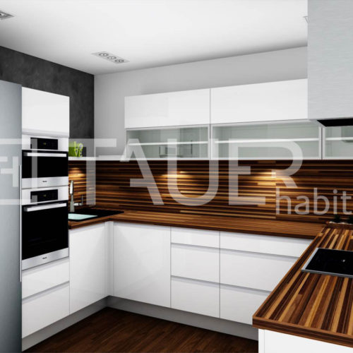 Vizualizace kuchyně od TAUER habitat 53