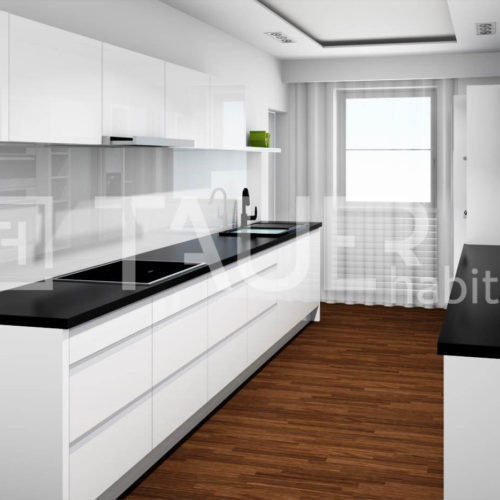 Vizualizace kuchyně od TAUER habitat 57