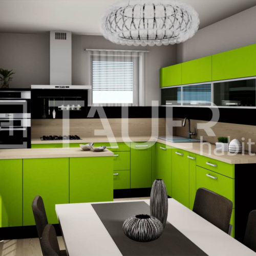 Vizualizace kuchyně od TAUER habitat 62