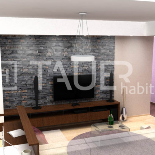 Vizualizace obývacího pokoje od TAUER habitat 79