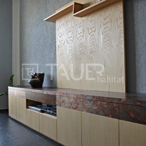 Designová televizní stěna od TAUER habitat 39
